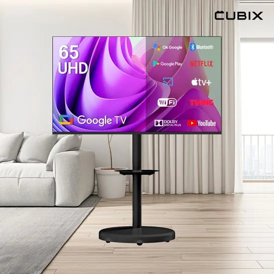무빙큐빅스 블랙에디션 구글 스마트 65인치(165cm) 4K UHD TV 삼탠바이미