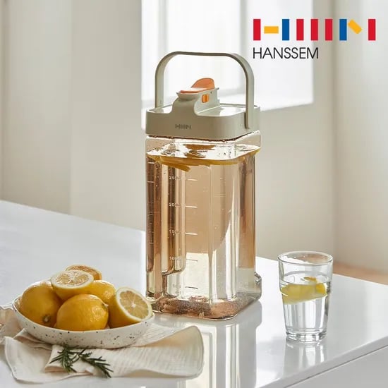 클리어 워터저그 3.5L 대용량 냉장고 물병 물통
