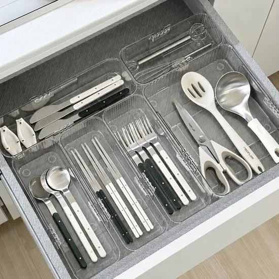 길이조절 싱크대 서랍 수저 커트러리 정리함 3size
