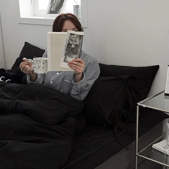 블랙에디션 양면 순면 고밀도 무봉제 호텔침구 이불세트 바디필로우 세트