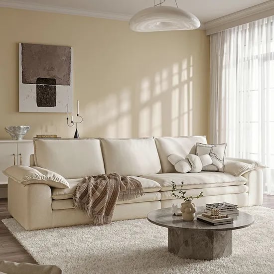 더캄 클라우드 워셔블 기능성 패브릭 4인용 소파 거실소파 2680mm 2colors