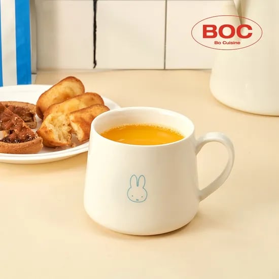 미피 노르딕 도자기 카페 손잡이 머그컵 340ml