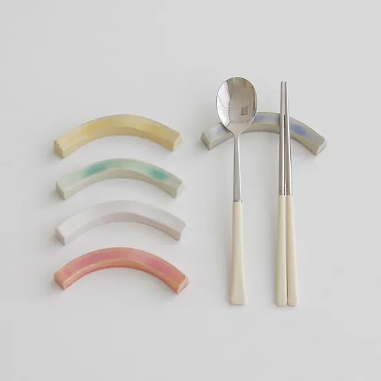 커브 수저받침대 5color 젓가락받침 숟가락받침