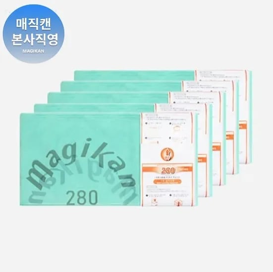 매직캔 정품 리필봉투 국내유일3겹_280리필_10개입(27L)_그린