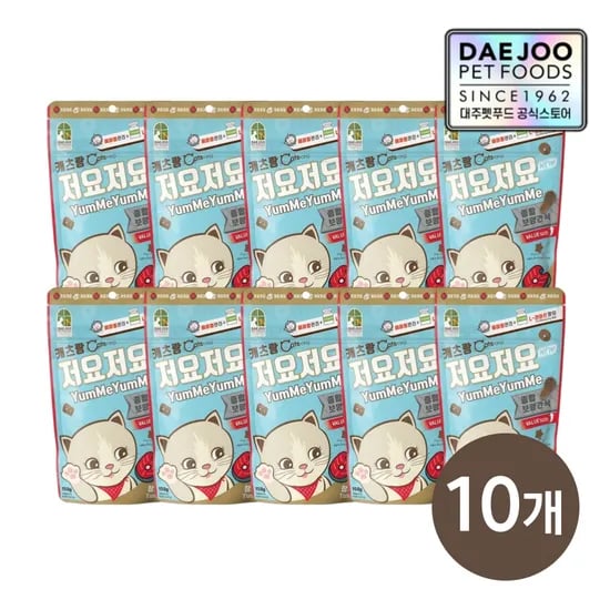 저요저요 참치 고양이 이빨과자 보양간식 150g*10개세트