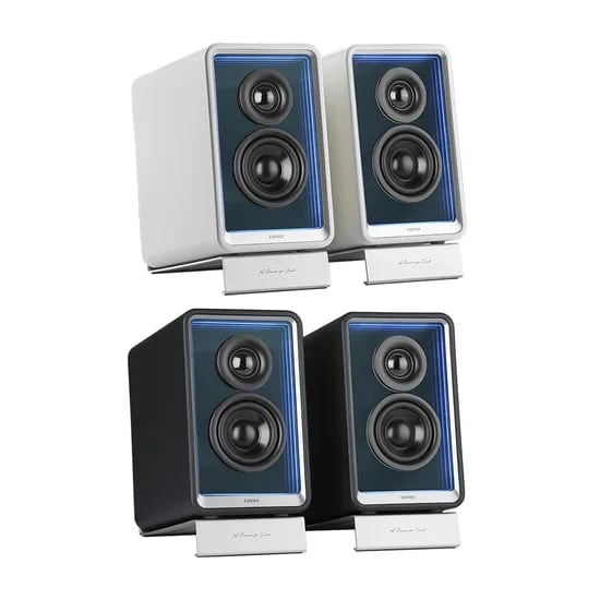 EDIFIER QR65 블랙 액티브 모니터 데스크탑 블루투스 스피커
