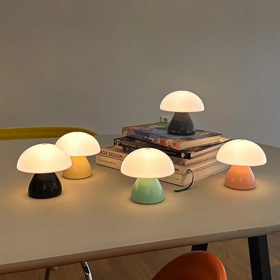 1+1 무선 머쉬룸 LED 글로우 무드등 버섯조명(색상/밝기조절)