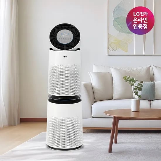 혜택가 70만원대 LG 퓨리케어 360 공기청정기 AS285DWWC 크리미스노우 28평형