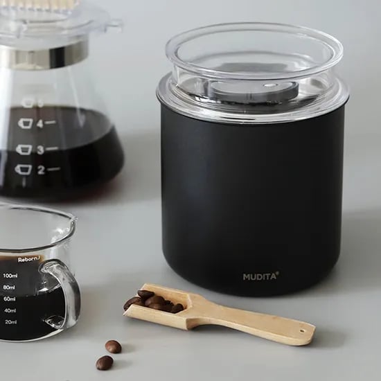 무디타 스텐 이중 잠금 진공 캐니스터 원두 보관용기 700ml / 소분 밀폐용기