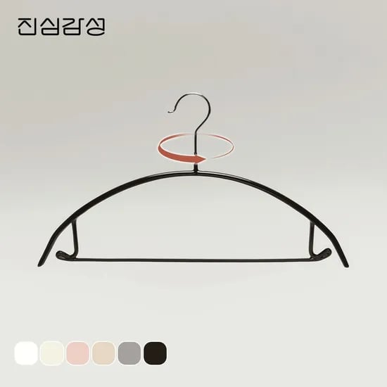 고리회전형 논슬립 어깨뿔방지 옷걸이 50개 6colors