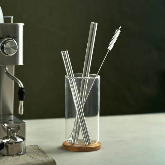 304 일자 스트로우세트 (22.5cm 2p+30cm 2p+세척솔1p)