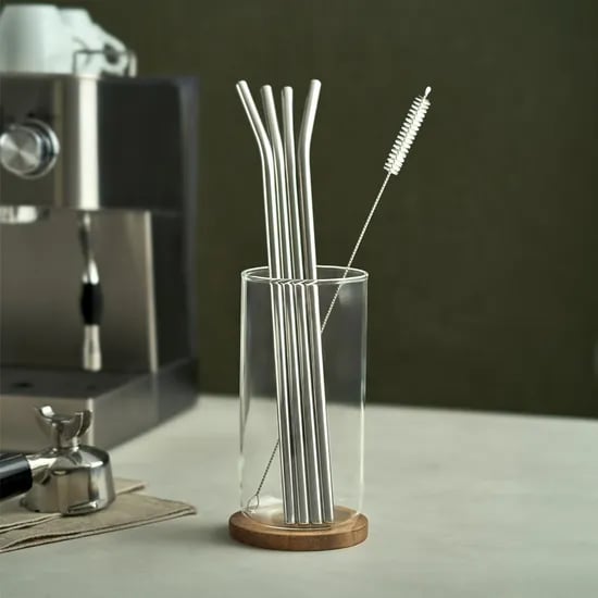304 스트로우세트 (30cm 커브 4p+세척솔 1p)