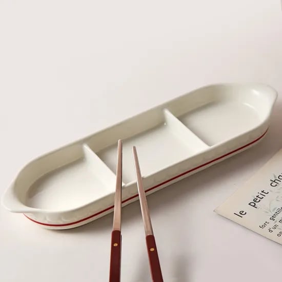 시라쿠스 쉐난고 카디날 레트로 3칸 나눔접시 27.3cm