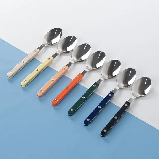 레브 스텐 컬러 핸들 양식 한식 디너 스푼 21.5cm