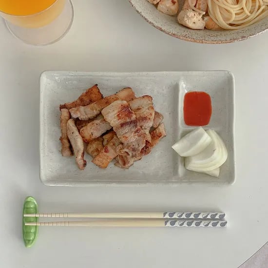재팬 오트밀 브런치 나눔접시 3구 식판