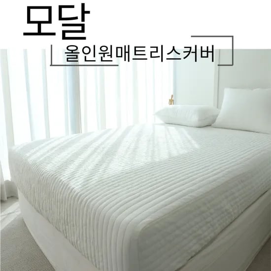 국내제작 모달 올인원 매트리스커버 SS/Q/K/LK 텐셀 2colors