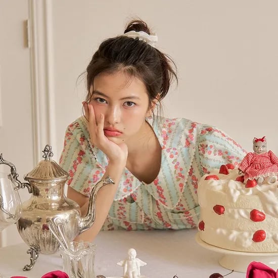 마지 포켓 노브라 반팔 여성페어 크림 (40수)