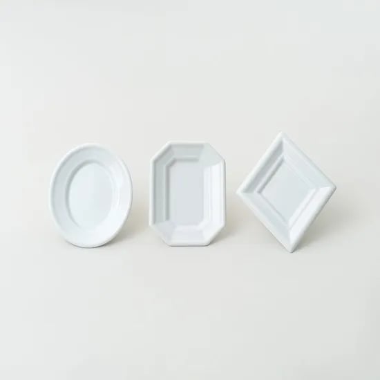3종 밀크 접시 소 Milk plate 3type