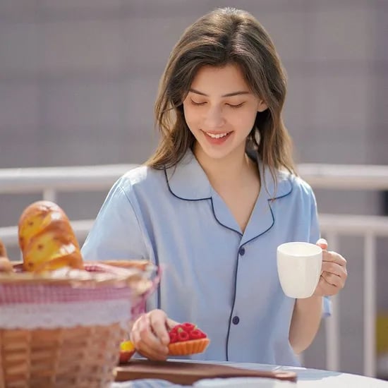 아보하 순면 반팔 상하의 세트(남녀공용)