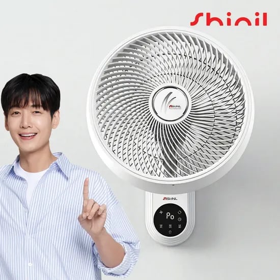 벽걸이 선풍기 써큘레이터형 리모컨 벽선풍기