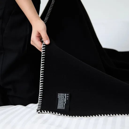 BLANKET BLACK 극세사 담요 블랭킷