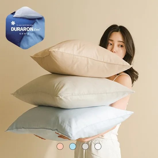 시베리아 정품 듀라론100% 냉감 베개커버 4컬러
