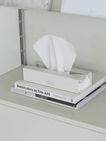 STAINLESS STEEL TISSUE CASE IVORY 아이보리 스틸 티슈케이스
