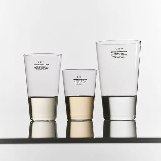 DRINKING GLASS THIN 얇은 드링킹 글라스 (3 SIZES)