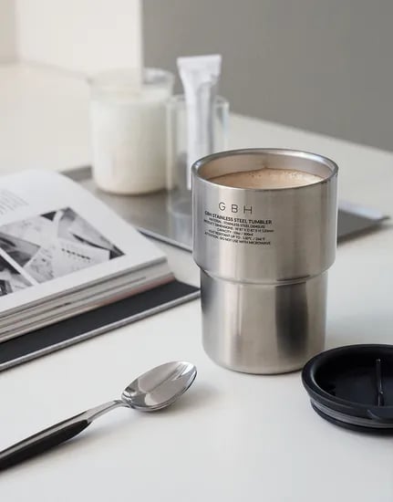 STAINLESS STEEL TUMBLER  MATT SILVER 무광 실버 텀블러