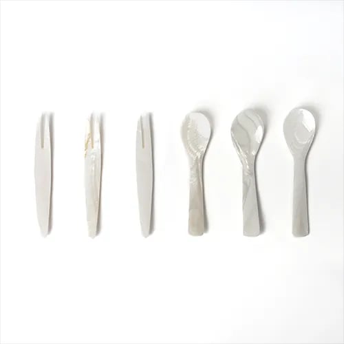 자개 미니 스푼&포크 Mini shell spoon&pick