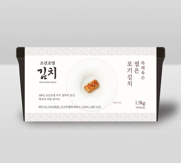 조선호텔 특제육수 썰은 포기김치 1.9kg