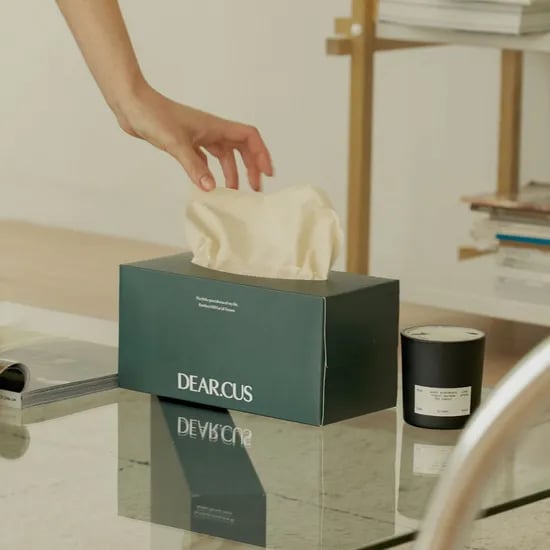 뱀부500 먼지없는 대나무 미용티슈 3겹 150매 6팩