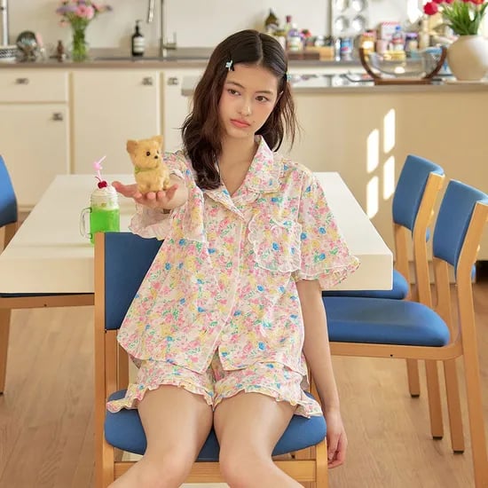 프루앙 반팔 여성페어 아이보리 (40수)