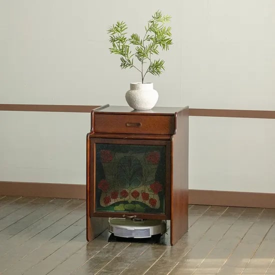 리브 원목 로봇청소기 수납장
