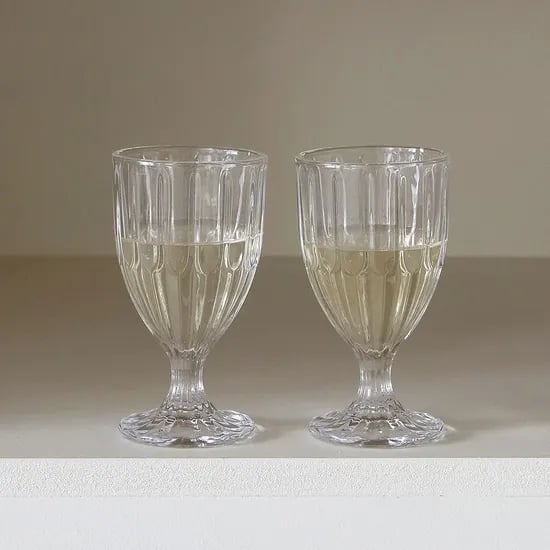 피피 고블렛잔 220ml 2P세트 샴페인잔 맥주 와인잔 유리잔