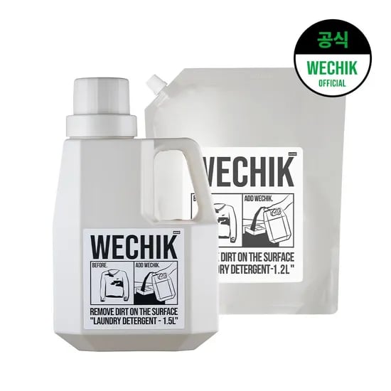 파워 효소 액체 세탁세제 1.5L + 세탁세제 리필 1.2L