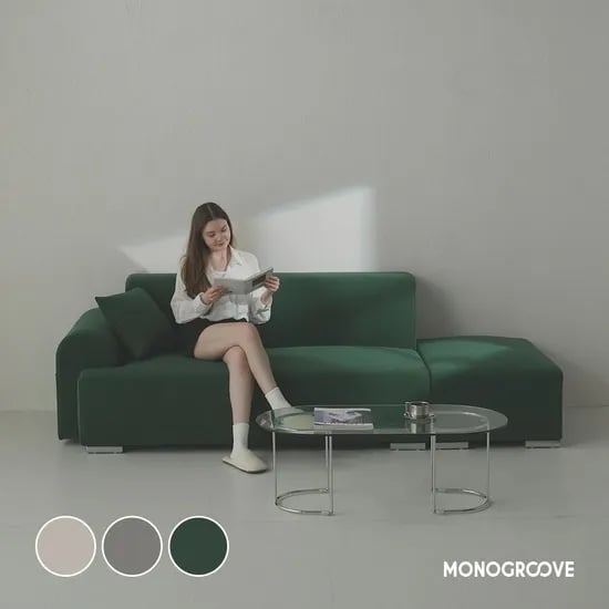 아크 아쿠아텍스 패브릭 소파 2인용/3인용 모듈 쇼파 3colors
