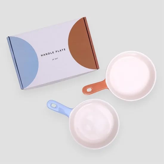 핸들 플레이트 2P 세트 - 13 대니쉬 컬러 (손잡이앞접시 집들이 자취 그릇 선물)