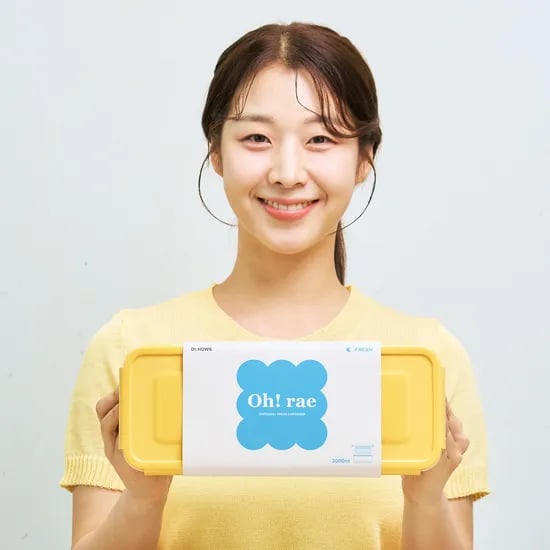 오래 신선 항균 밀폐용기 채반 3000ml 1칸