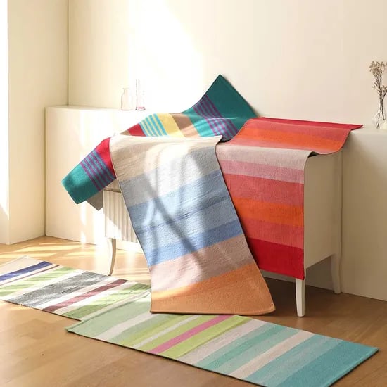 핸드메이드 면 발매트 겸 다용도 러그 5color 2 size