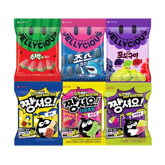 젤리셔스 젤리 6종 20개 골라담기