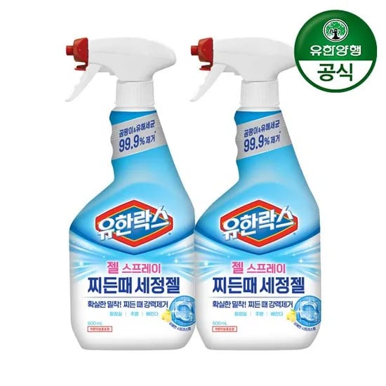 유한락스 찌든때 세정젤 600ml 2개