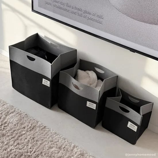 펠트 스퀘어 수납바구니 3size 9colors