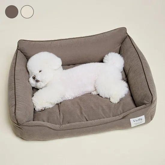 베이직 사각 강아지 애착 방석 고양이 쿠션 3size 2colors