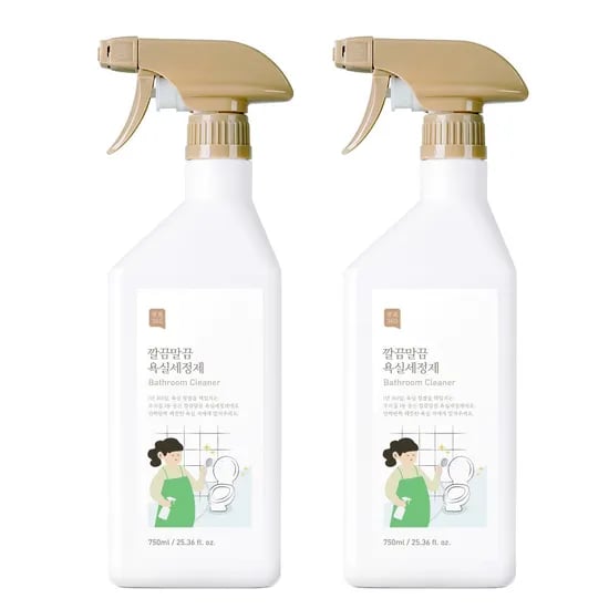 1+1 대용량 화장실 욕실 세정제 750ml 클리너 바닥 청소용 청소세제 물때 제거