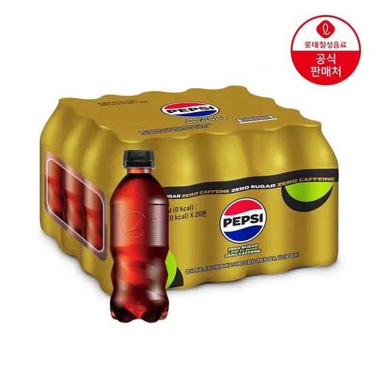 펩시 제로슈거 라임향 제로카페인 무라벨 300ml 20개