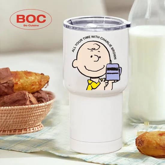 찰리브라운 이중진공 스텐 대용량 텀블러 600ml (정품 라이센스)