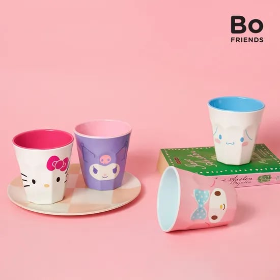 산리오 캐릭터즈 투톤 컬러 물컵 1p