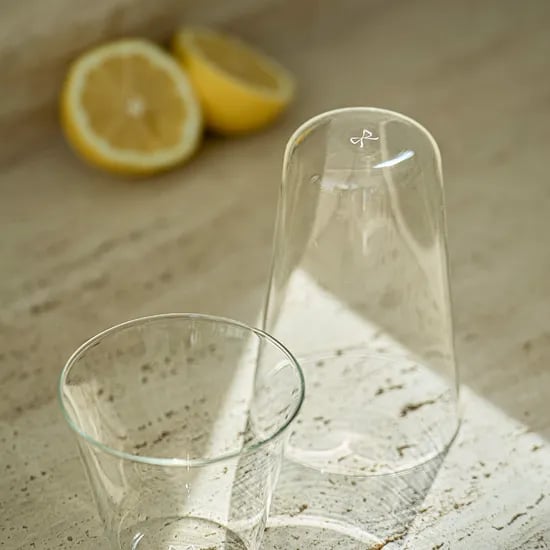 언더리본 투명 유리 글라스 480ml