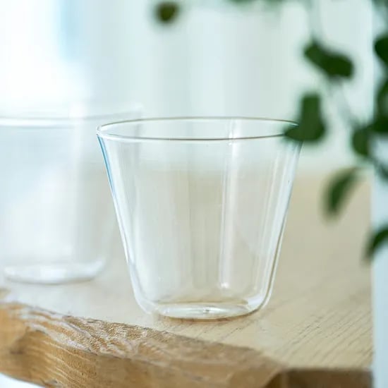언더리본 투명 유리 글라스 330ml